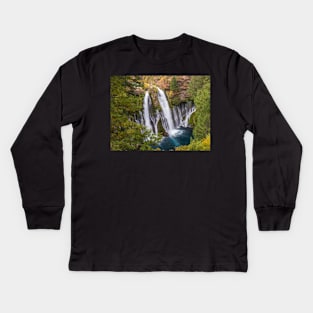 Burney Falls Kids Long Sleeve T-Shirt